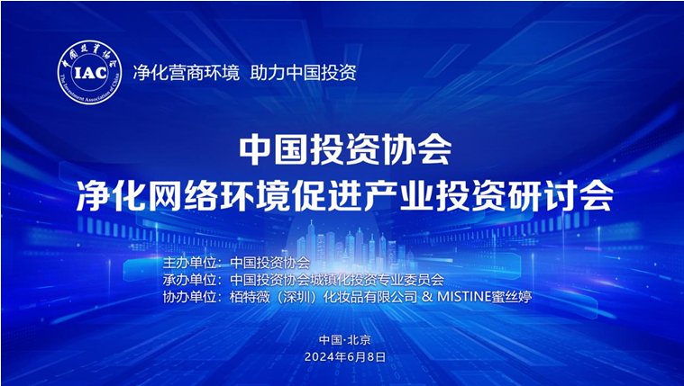 净化网络环境促进产业投资研讨会在京举办